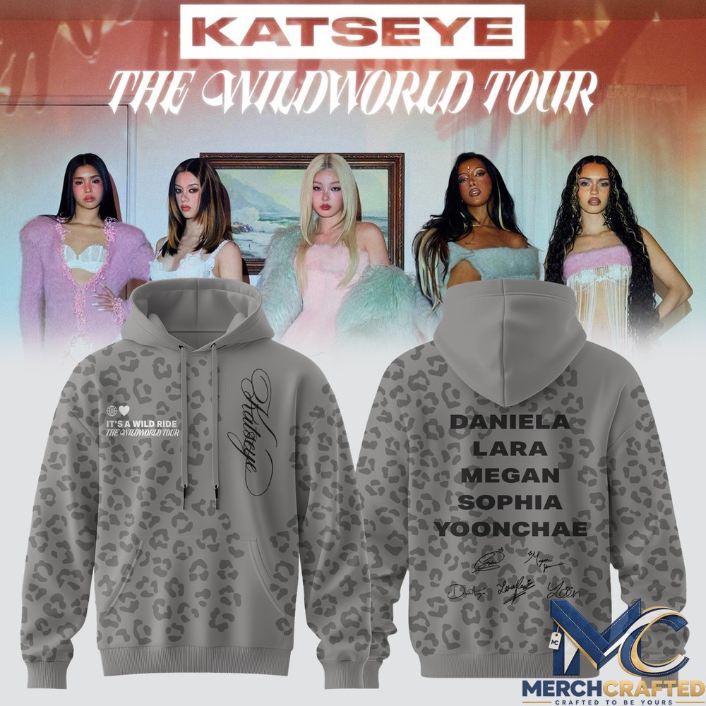KATSEYE THE WILDWORLD TOUR Signature Print Hoodie
