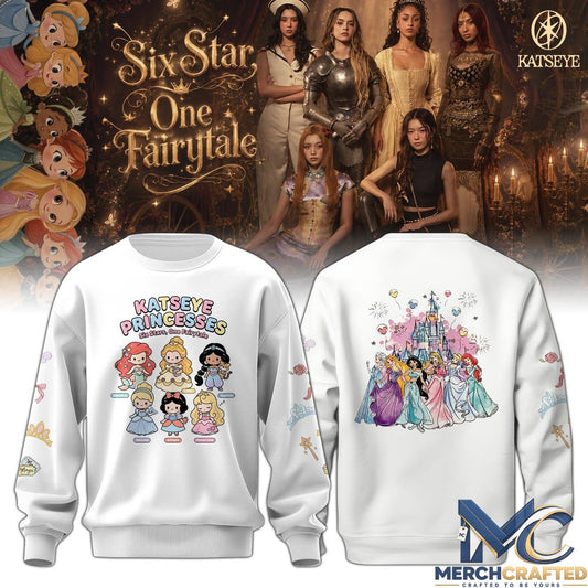 Katseye Six Star One Fairytale Black Sweatshirt for EYEKONS