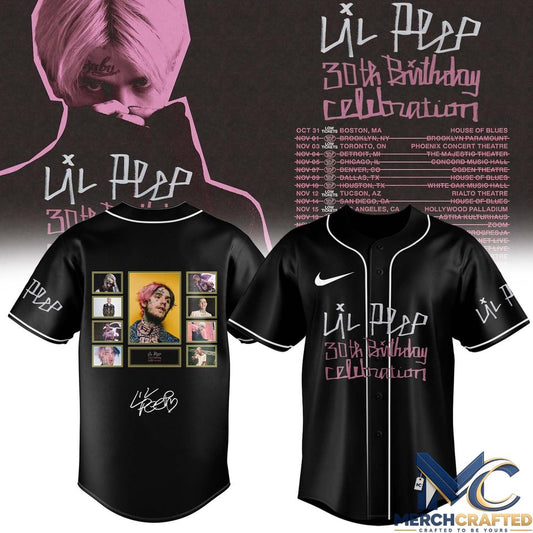 Lil Peep ”30th Birthday Celebration” Limited Edition Signature Baseball Jersey
