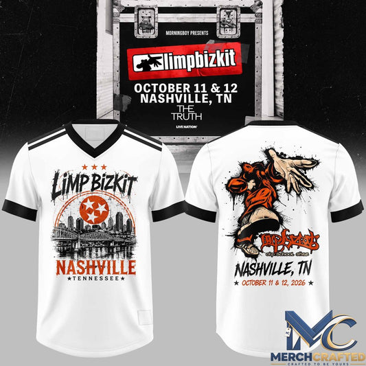 Limp Bizkit Nashville Show Football Jersey