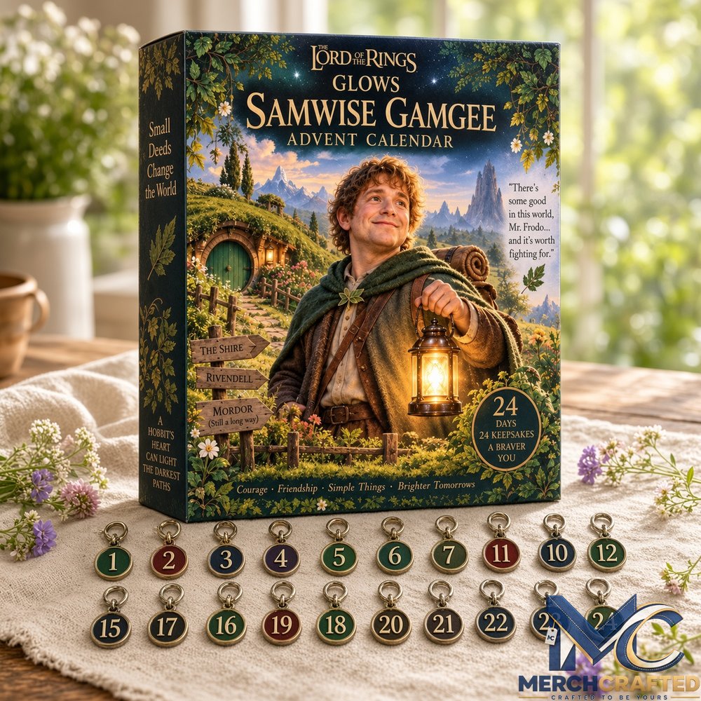 Lord of the Rings Samwise Gamgee Glows 24 Day Advent Calendar with Collectible Charms