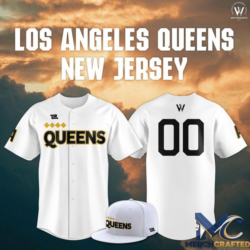 Los Angeles Queens WPBL New 2026 Season Home Baseball Jersey