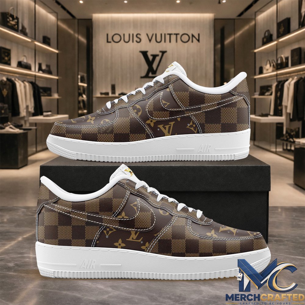 Louis Vuitton Monogram Damier Brown Nike Air Force 1 Low