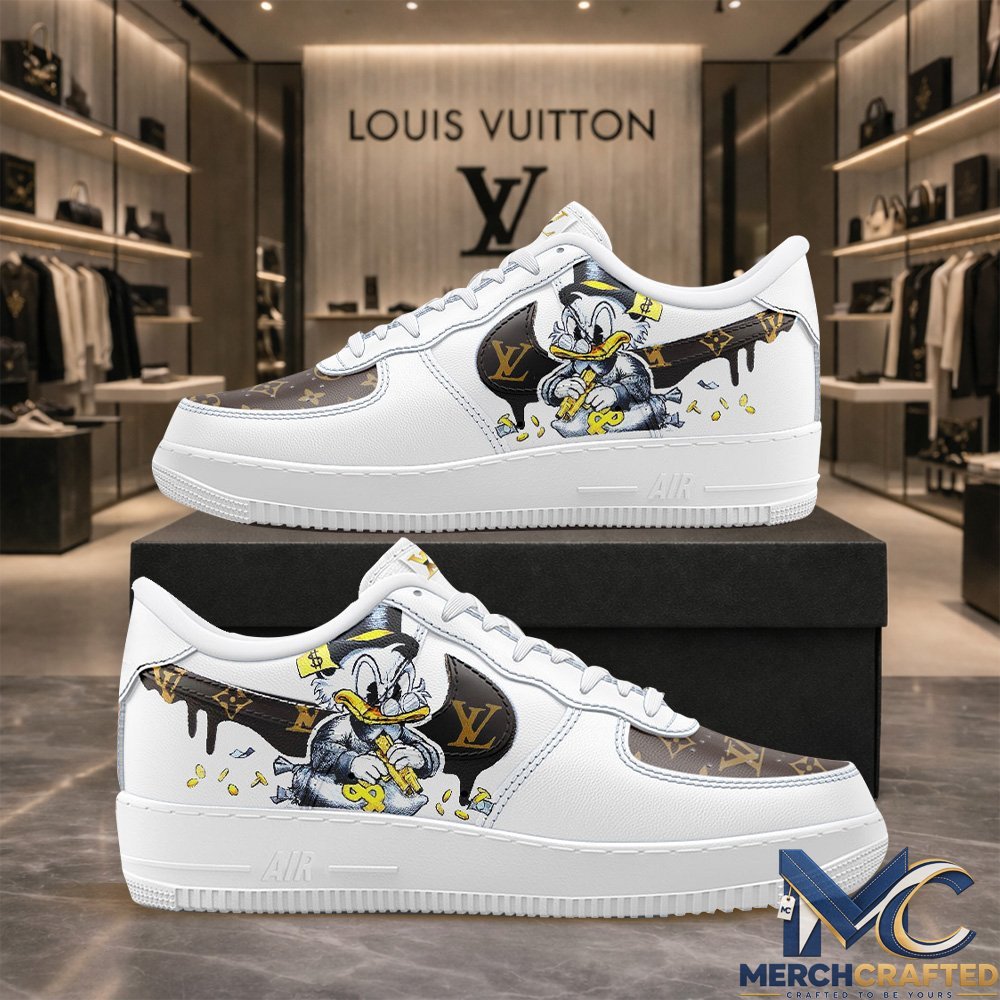 Louis Vuitton x Scrooge McDuck Customized Nike Air Force 1