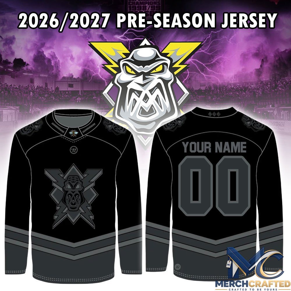 Manchester Storm 2026 27 Personalized Pre season Jersey