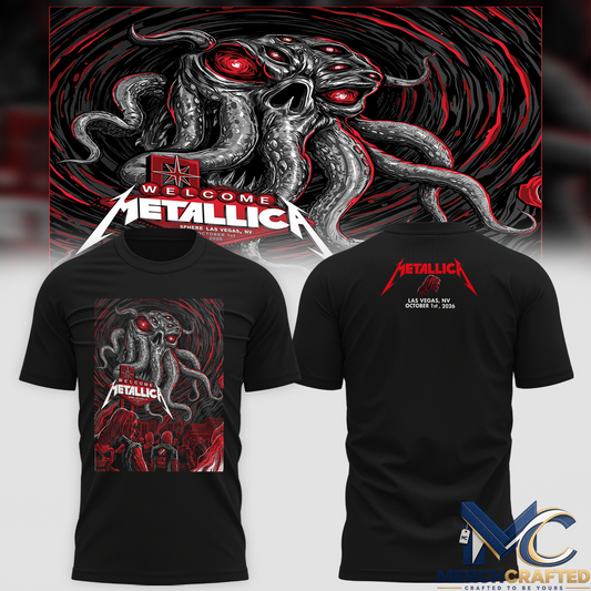 Metallica Life Burns Faster Las Vegas 2026 Tour T-Shirt