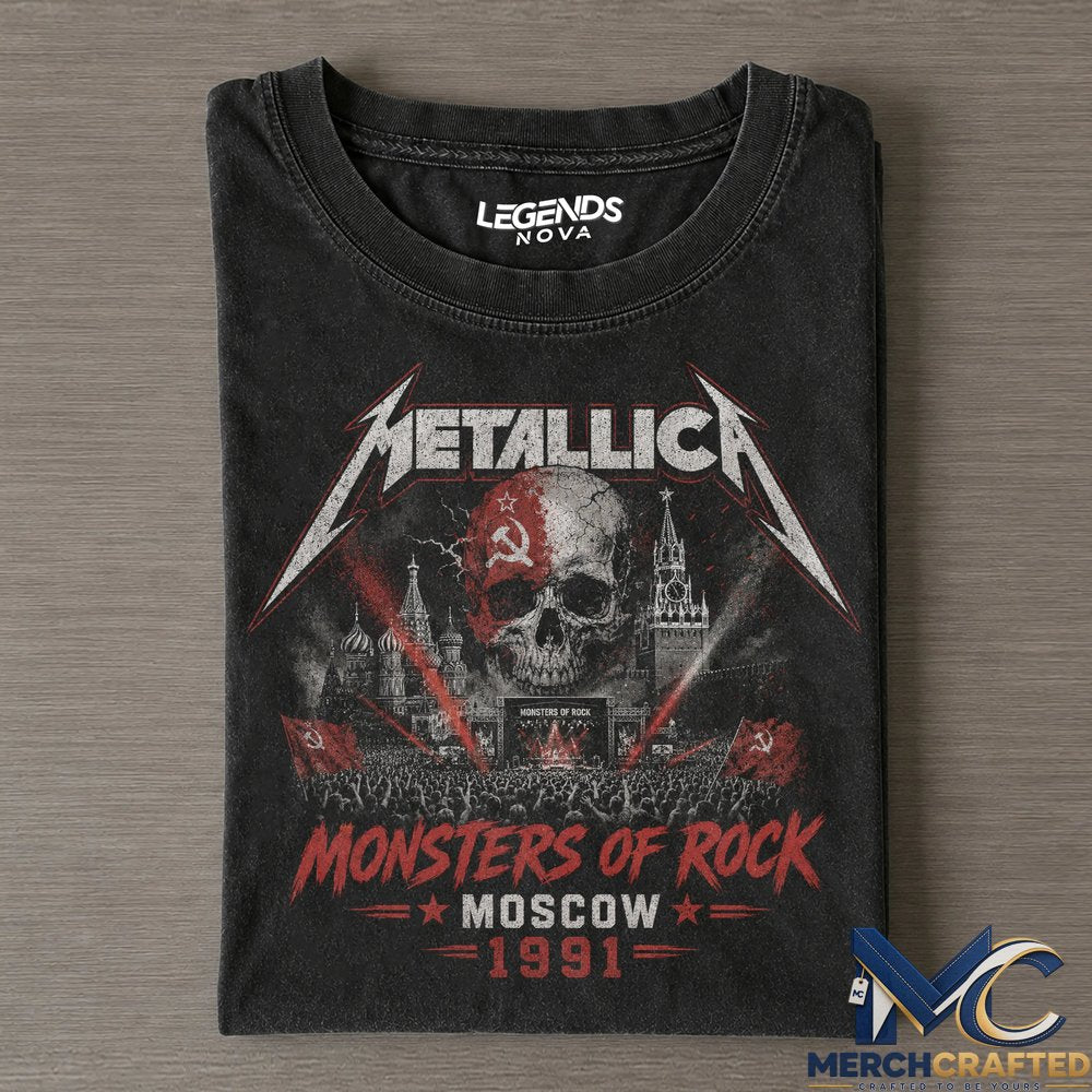 Metallica Monsters of Rock Moscow 1991 Tee