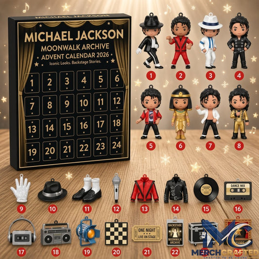 Michael Jackson Moonwalk 2026 Advent Calendar 24 Collectible Charms