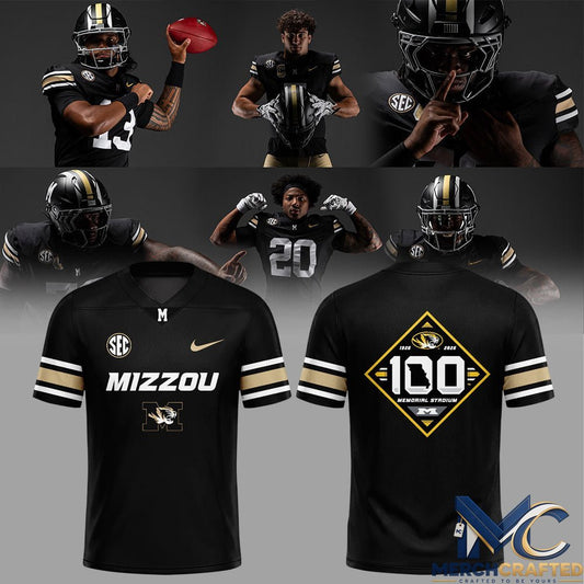 Mizzou Football Memorial Stadium 100th Anniversary Football Jersey