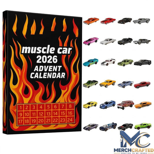 Muscle Car Advent Calendar – Die-Cast Miniature Vehicle Set