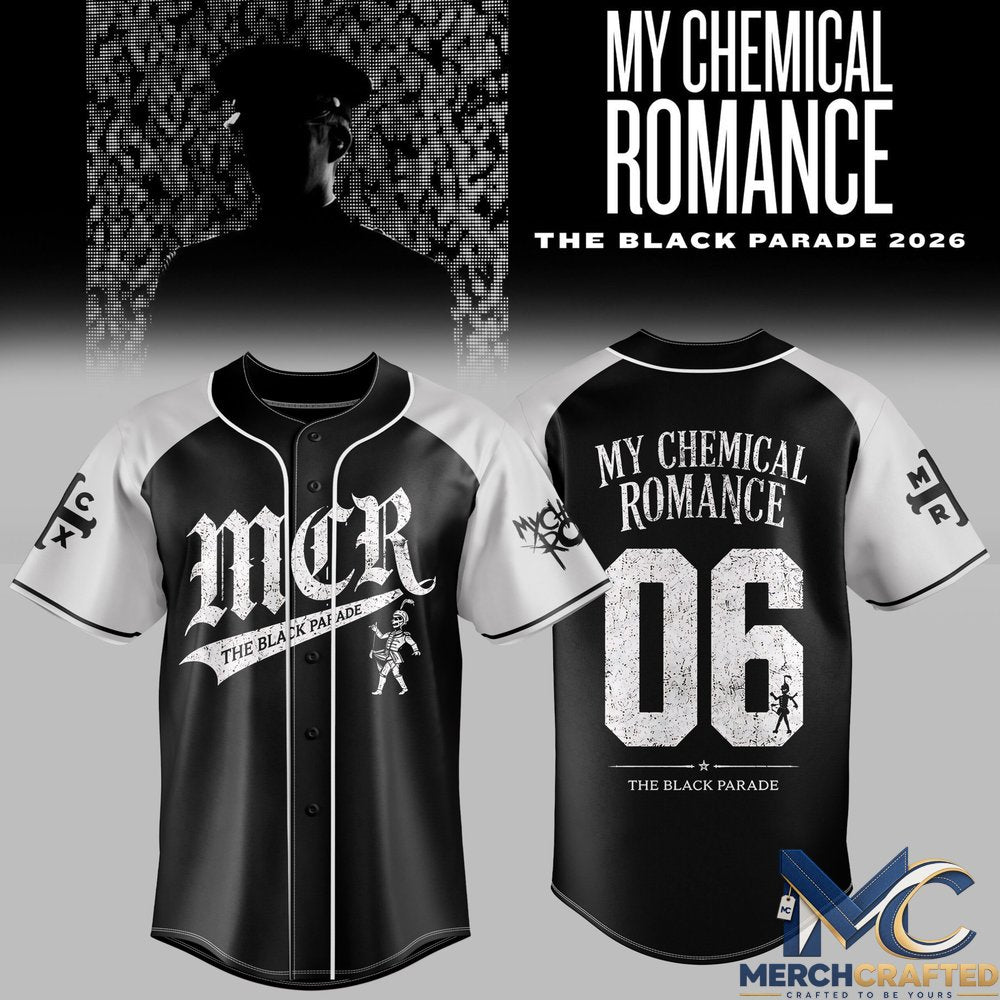 My Chemical Romance The Black Parade 2026 MCR Limited Edition Baseball Jersey