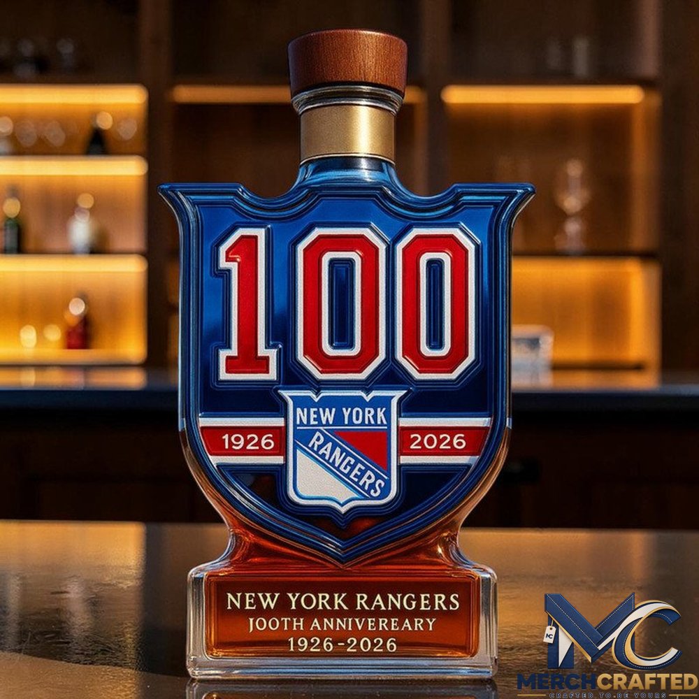 New York Rangers 100th Anniversary 2026 Whiskey Decanter