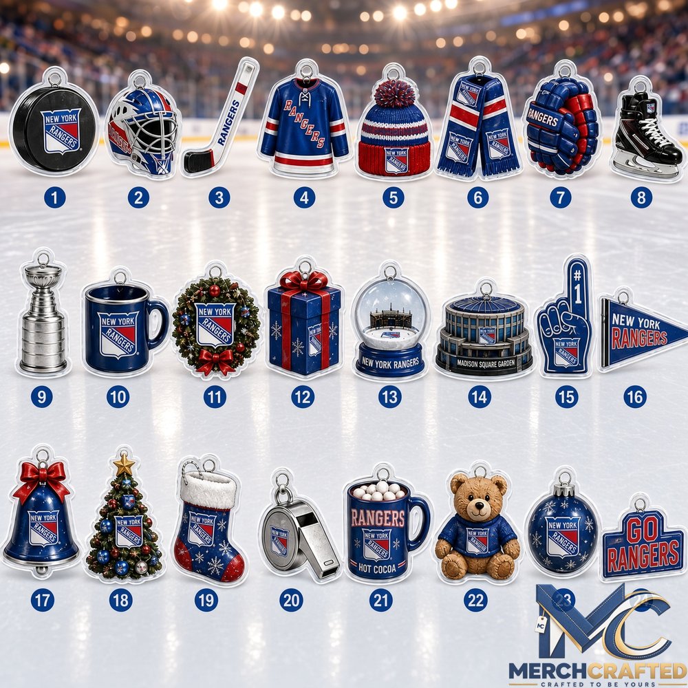 New York Rangers Ice Glory Advent Calendar 2026 24 Days of Rangers Pride Hockey Gift Set
