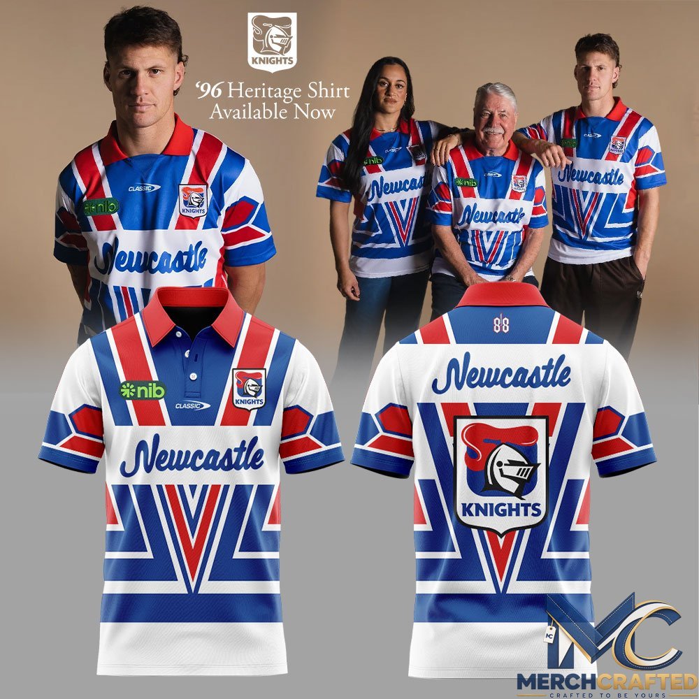 Newcastle Knights 96 Heritage World Sevens Series Polo Shirt