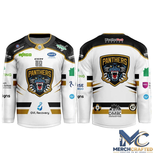 Nottingham Panthers 2026-27 White Hockey Jersey
