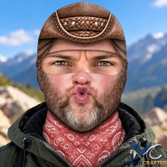 Personalized Western Outlaw Funny Ski Mask