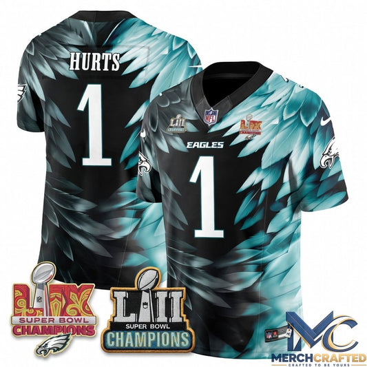 Philadelphia Eagles Fangear Feathers Edition Custom Jersey