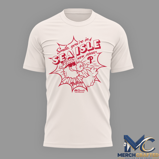 Philadelphia Phillies “Smile, you’re in SEA ISLE” T-Shirt 2D