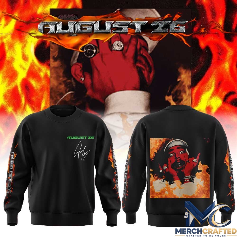 Post Malone August 26 Sweater – Official Graphic Sweatshirt