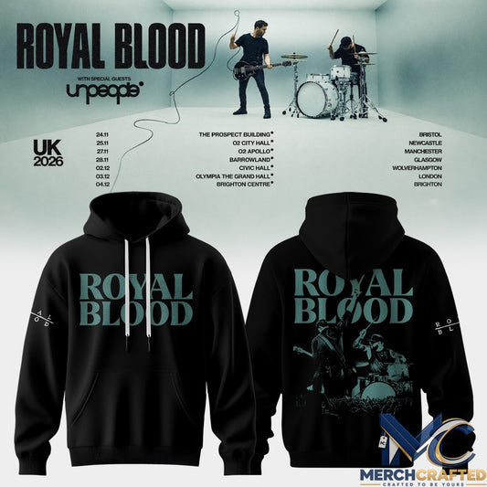 Royal Blood United Kingdom Tour 2026 Hoodie