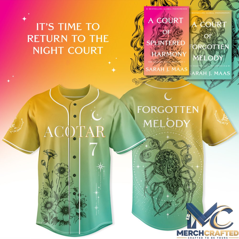 Sarah J Maas Splintered Harmony Baseball Jersey