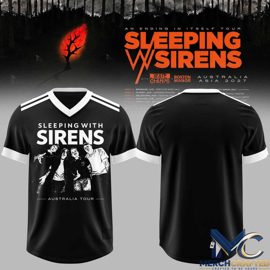 Sleeping With Sirens Australia Tour Football Jersey