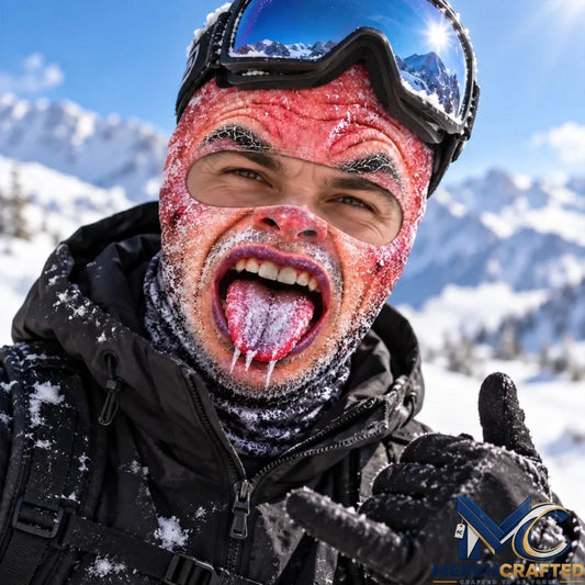 Snow Is My Happy Place Personalized Funny Ski Mask