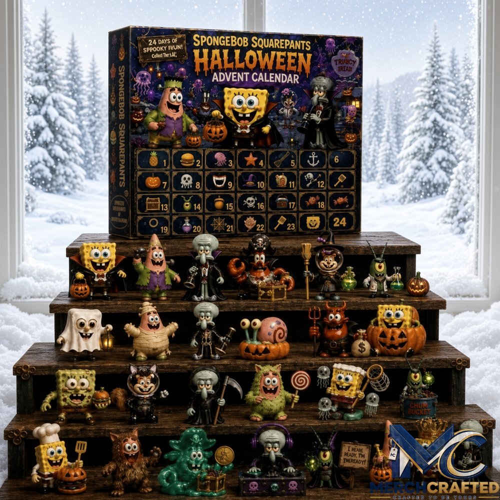 SpongeBob SquarePants Halloween Advent Calendar Cute Halloween Countdown Calendar Gifts Ideas 24 Days of Spooky Fun
