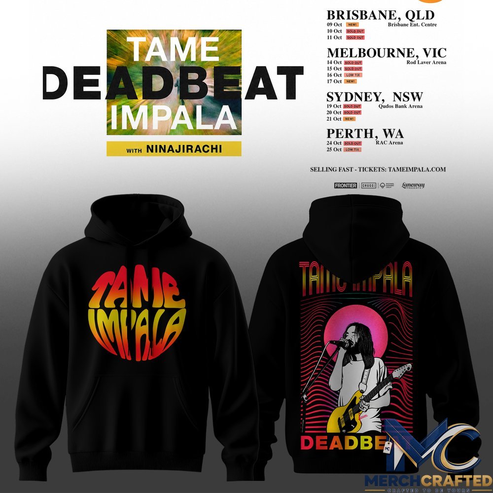 Tame Impala Deadbeat Tour AUS 2026 Special Hoodie