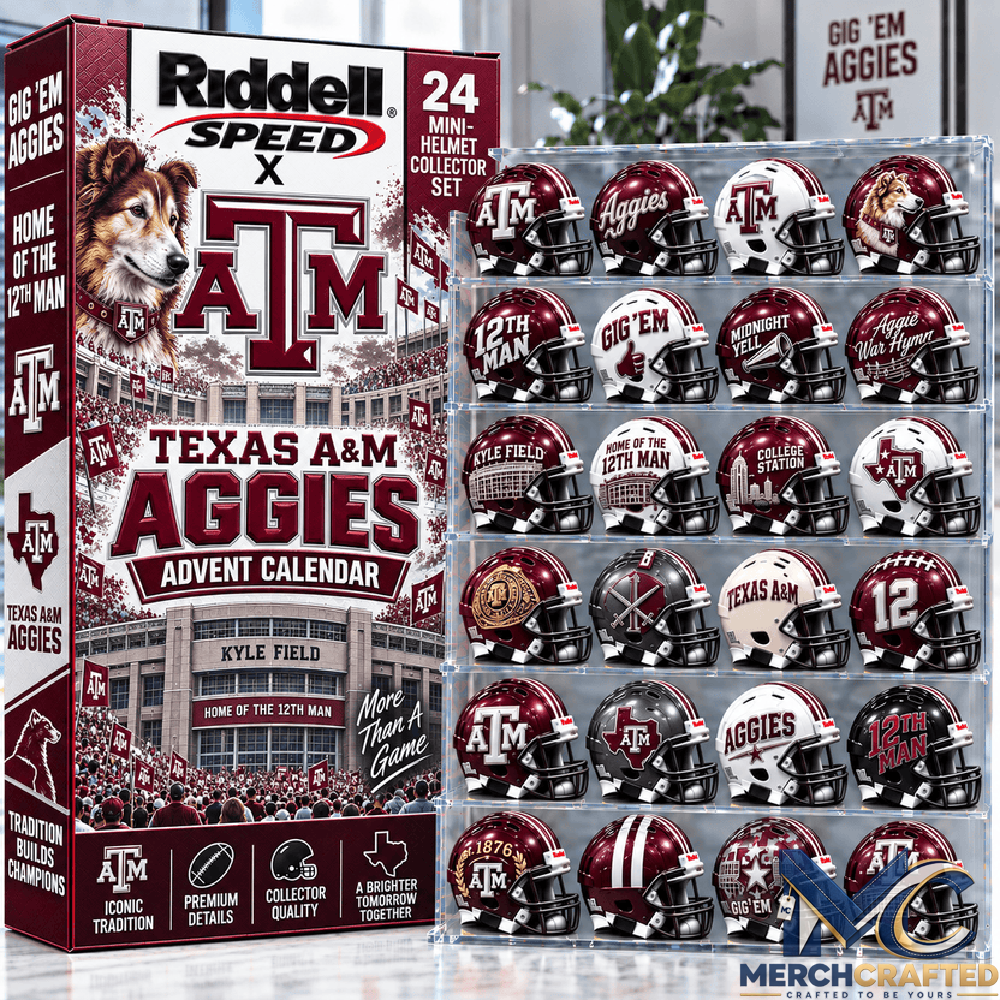 Texas AM Aggies Mini Helmet Advent Calendar 2026