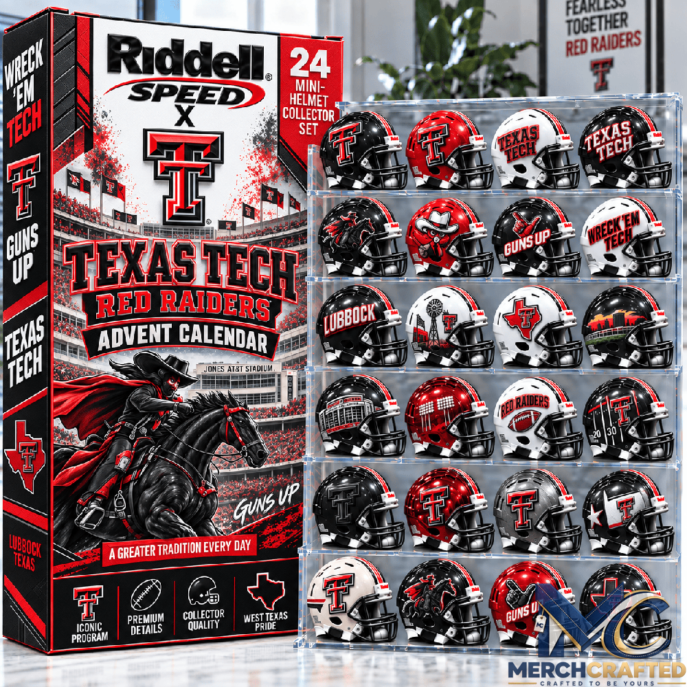 Texas Tech Red Raiders Mini Helmet Advent Calendar