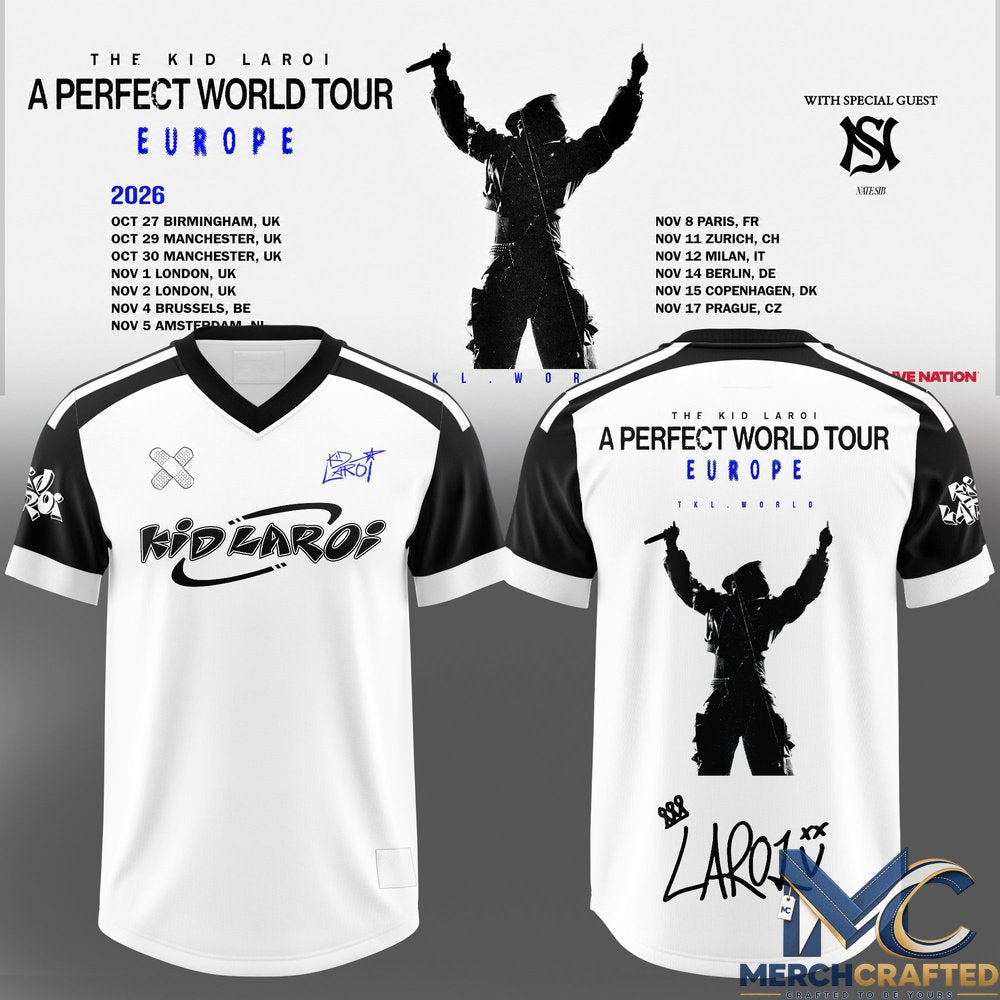 The Kid Laroi A Perfect World Tour Football Jersey