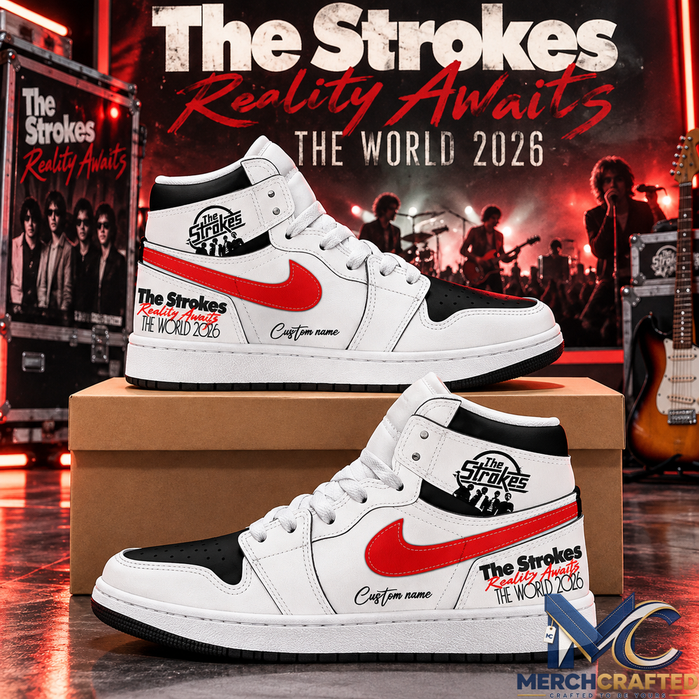 The Strokes Reality Awaits The World 2026 Custom Name High Top Shoes