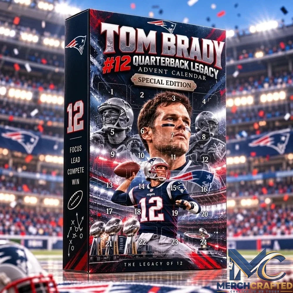 Tom Brady Patriots Advent Calendar Football Christmas Gift