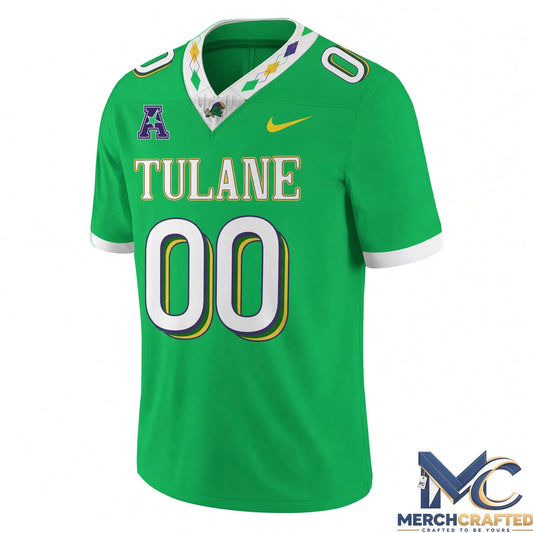 Tulane Green Wave City Edition Mardi Gras 2026 Football Jersey