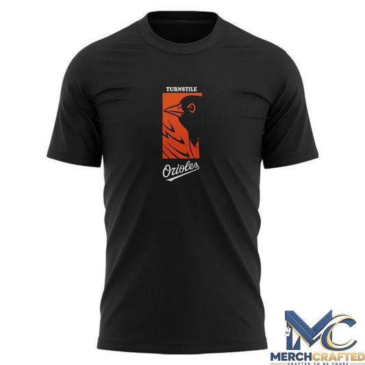 Turnstile x Baltimore Orioles Ballpark Exclusive Black Limited Edition Shirt