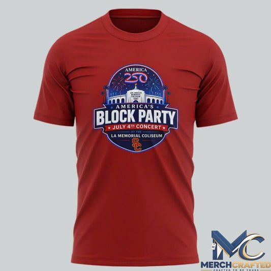 USC Trojans x America250 July 4th Benefit Show 2026 Red Shirt