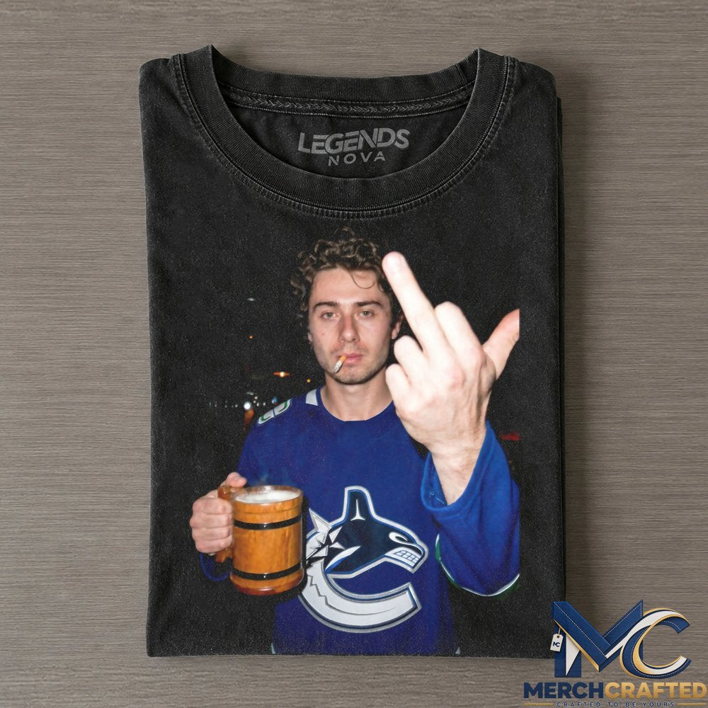Vancouver Canucks Quinn Hughes Drunk & Smoke Shirt