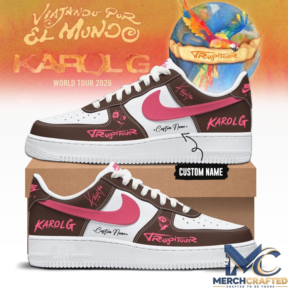 Viajando Por El Mundo Tropitour 2026 Limited Edition Personalized Air Force 1