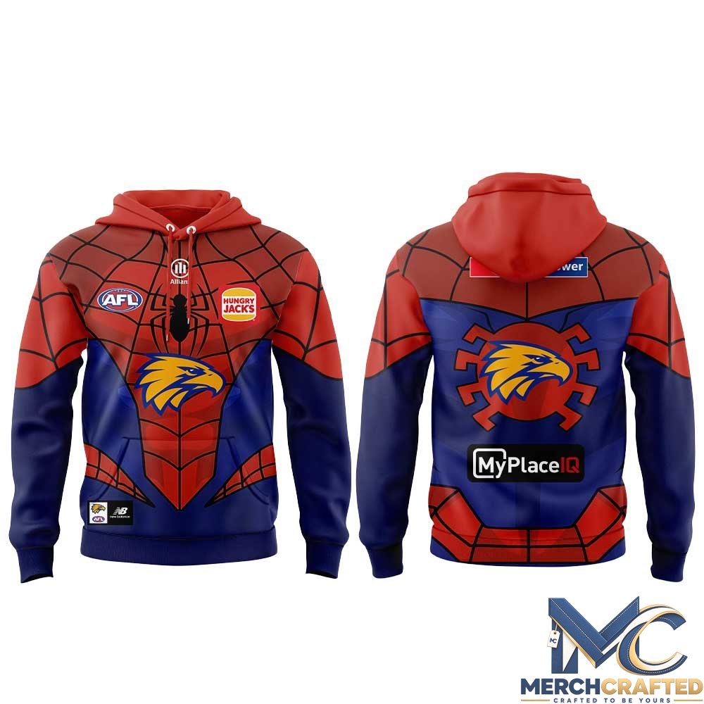 West Coast Eagles x Spider-Man 2026 Special Hoodie
