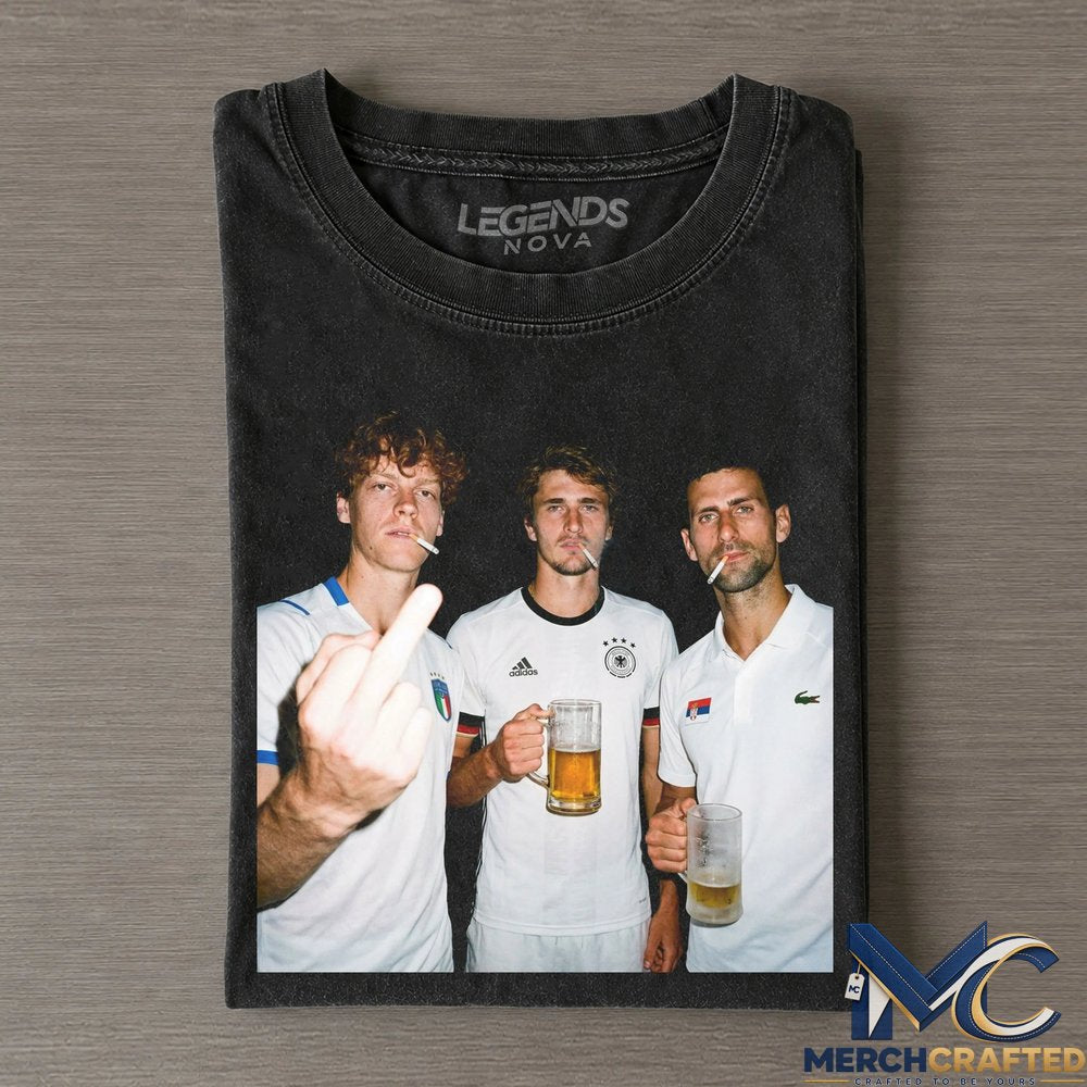 Wimbledon 2026 Singles Tennis Drunk Smoke T-Shirt