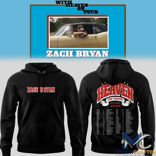 Zach Bryan With Heaven On Tour 2026 Hoodie