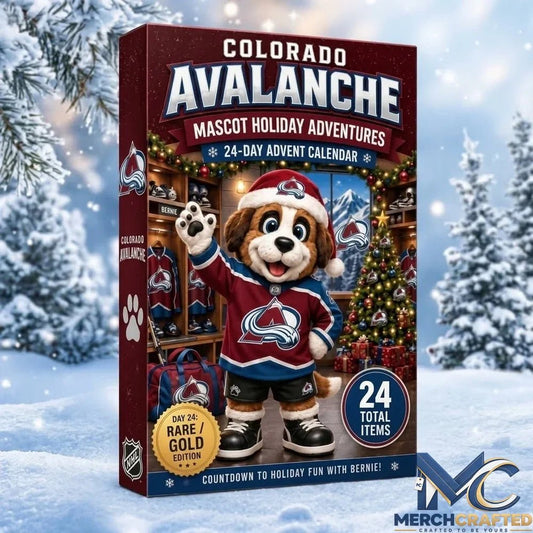 Colorado Avalanche Mascot Advent Calendar 24 Day Hockey Christmas Countdown Collectible Gift for Fans - Merch Crafted