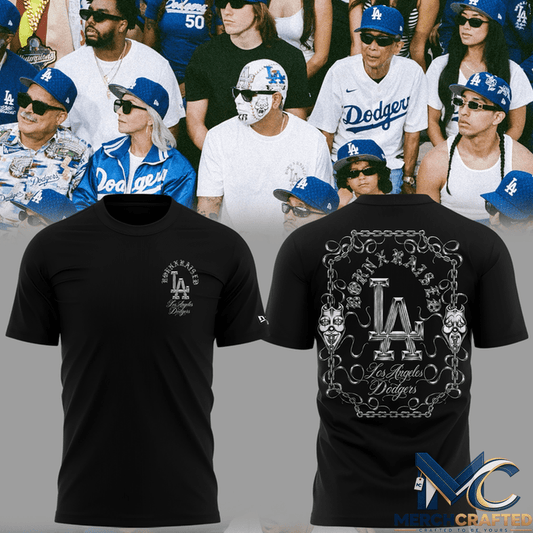 Los Angeles Dodgers Born X Raised Forever Blue T-Shirt Special Tee - Merch Crafted
