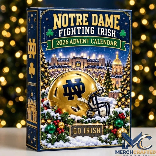 Notre Dame Fighting Irish 2026 Advent Calendar 24 Day Christmas Gift - Merch Crafted