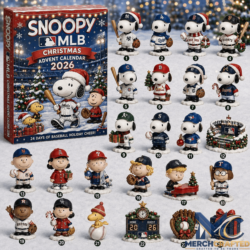 Snoopy Peanuts 75th Anniversary Christmas Advent Calendar 2026 - Merch Crafted