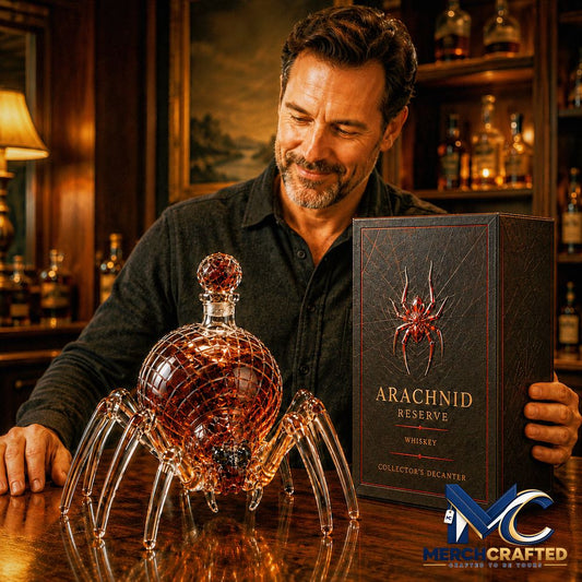 Spider Whiskey Bottle - Merch Crafted