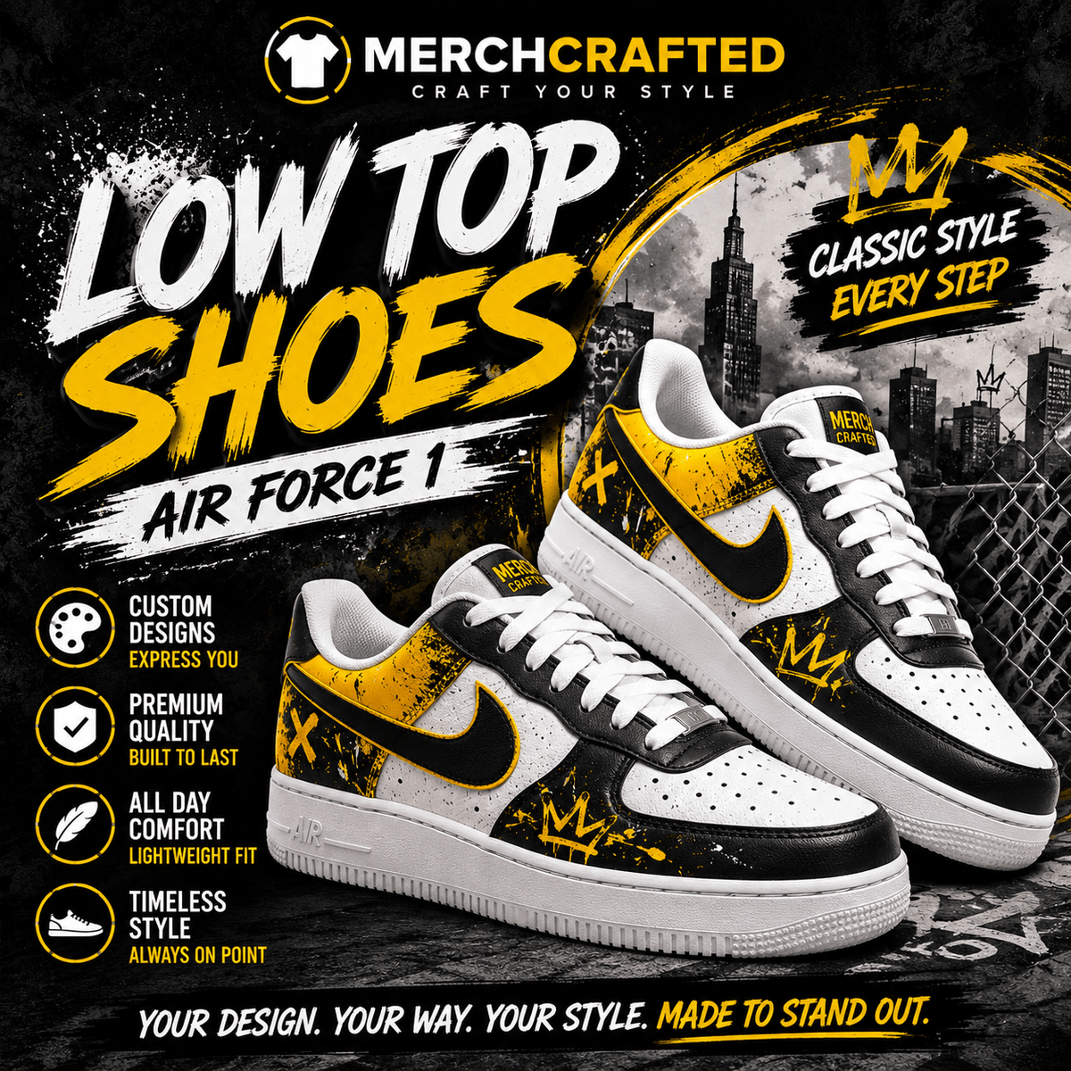 Low Top Shoes - Merch Crafted