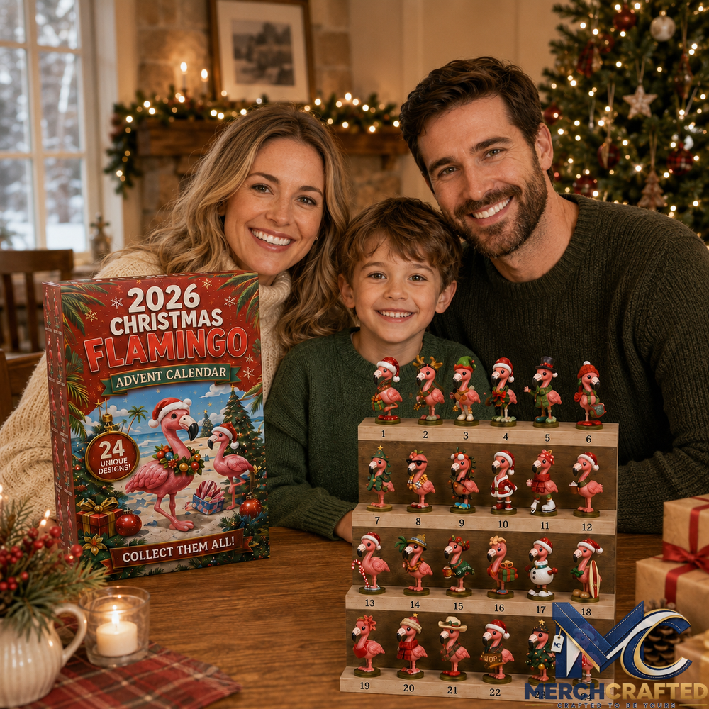 2026 Christmas Flamingo Advent Calendar 24 Days of Cute Surprises, Collectible Fun x Christmas Magic Advent Calendar