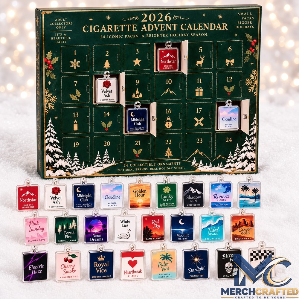 2026 Cigarette Advent Calendar  24 Iconic Pack Ornaments Collectible Countdown